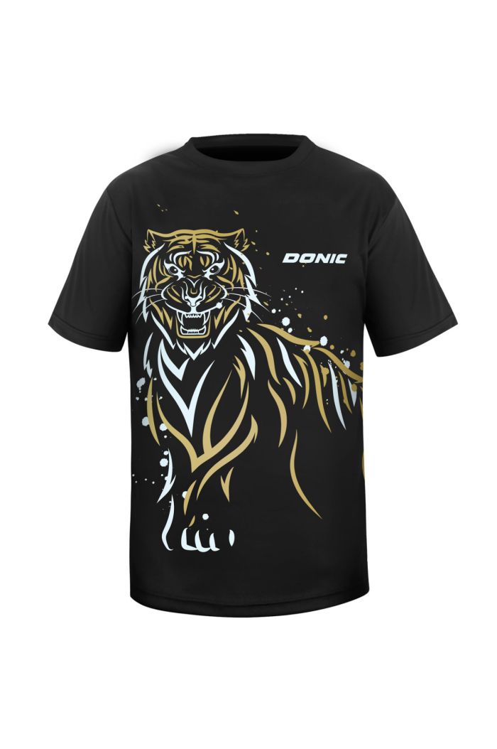 TEE SHIRT TIGER NOIR/OR DONIC